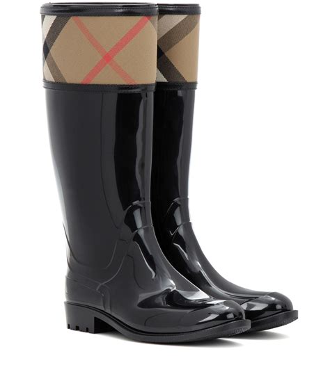 burberry wellington boots womens|burberry leather boots.